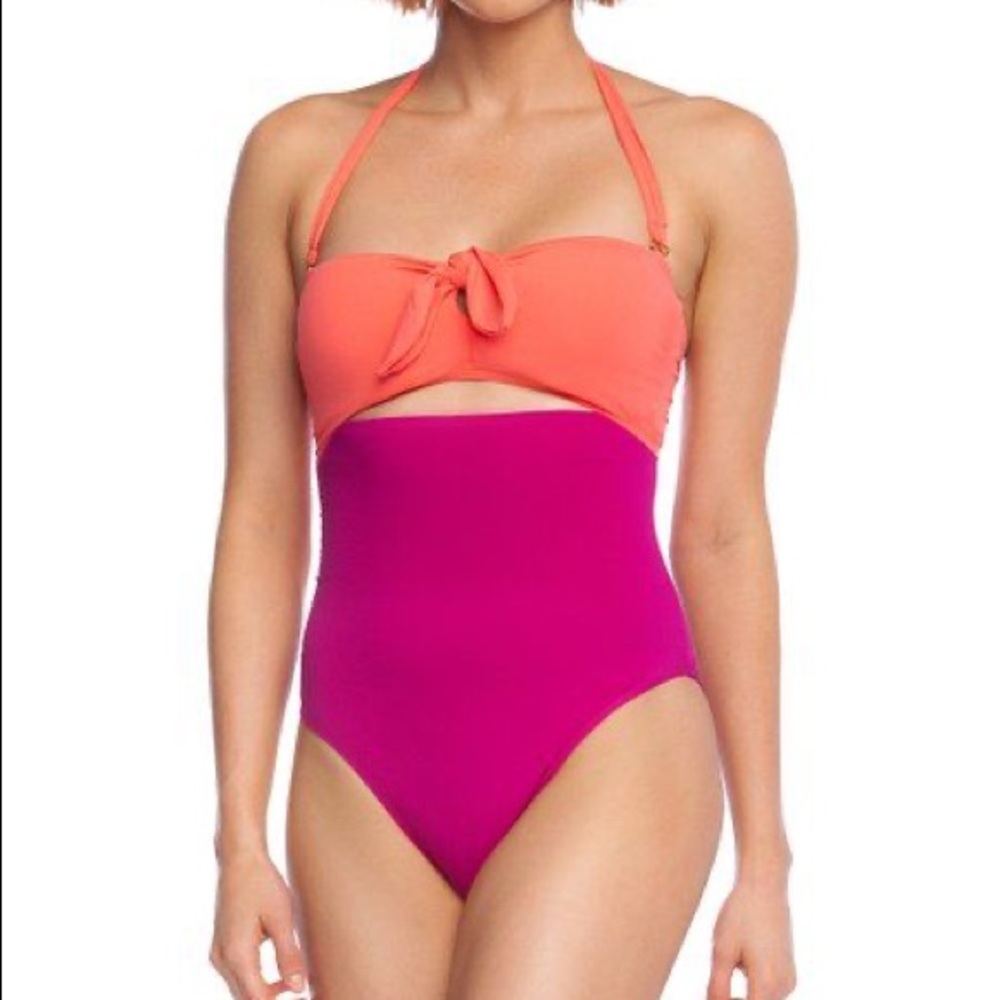 NWT Lauren Ralph Lauren Cutout Swimsuit Size 14